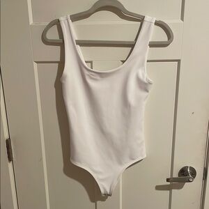 Express White Sleeveless Bodysuit